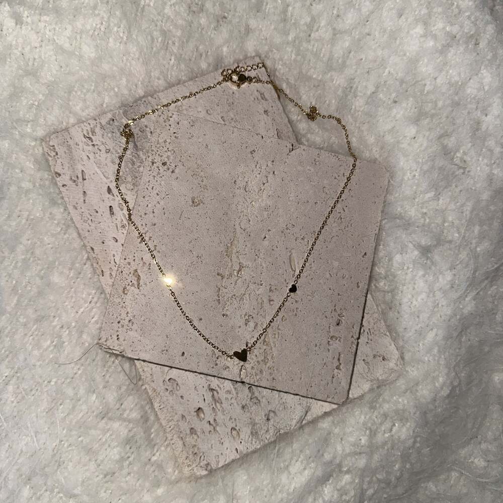 THREE HEART NECKLACE – ,